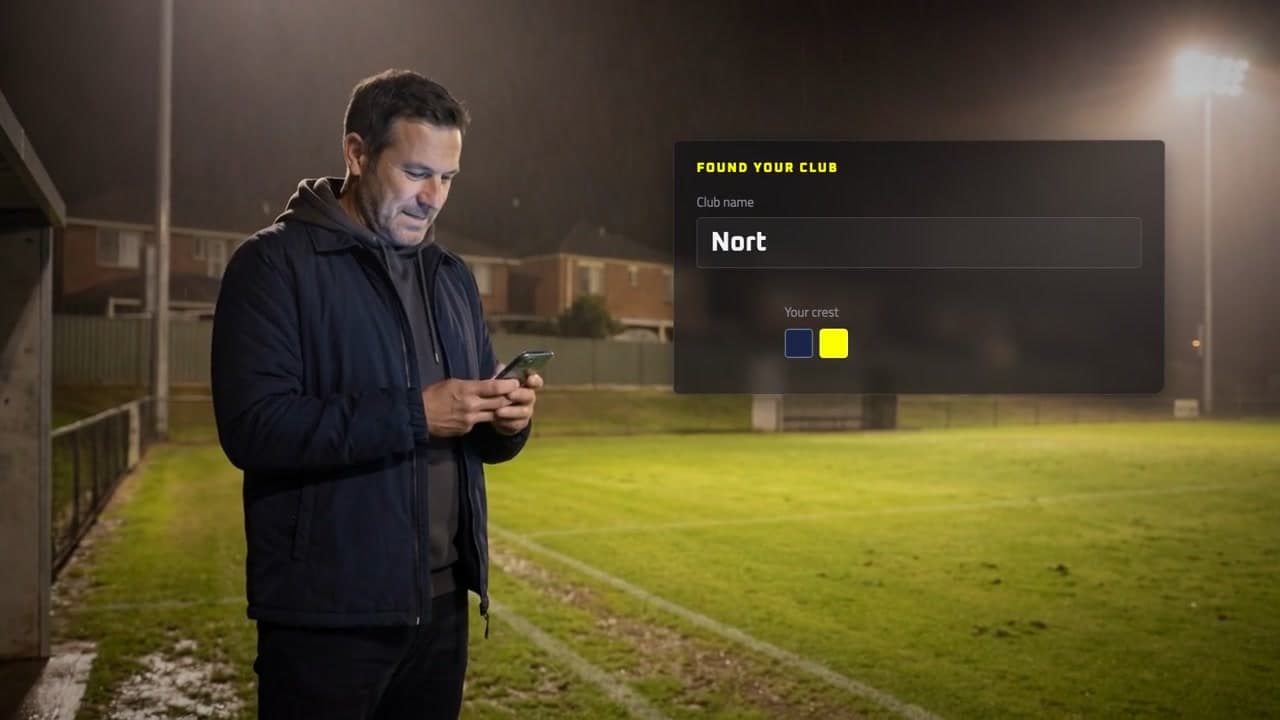 Creating your club on the touchline